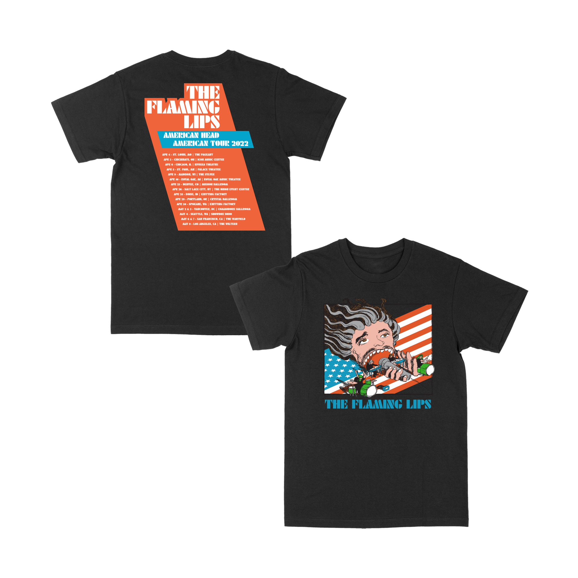 American Head Tour T-Shirt – The Flaming Lips