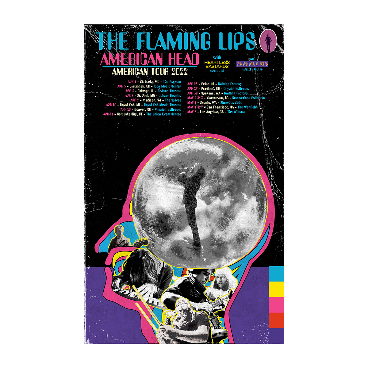 American Head Tour Poster - Spring 2022